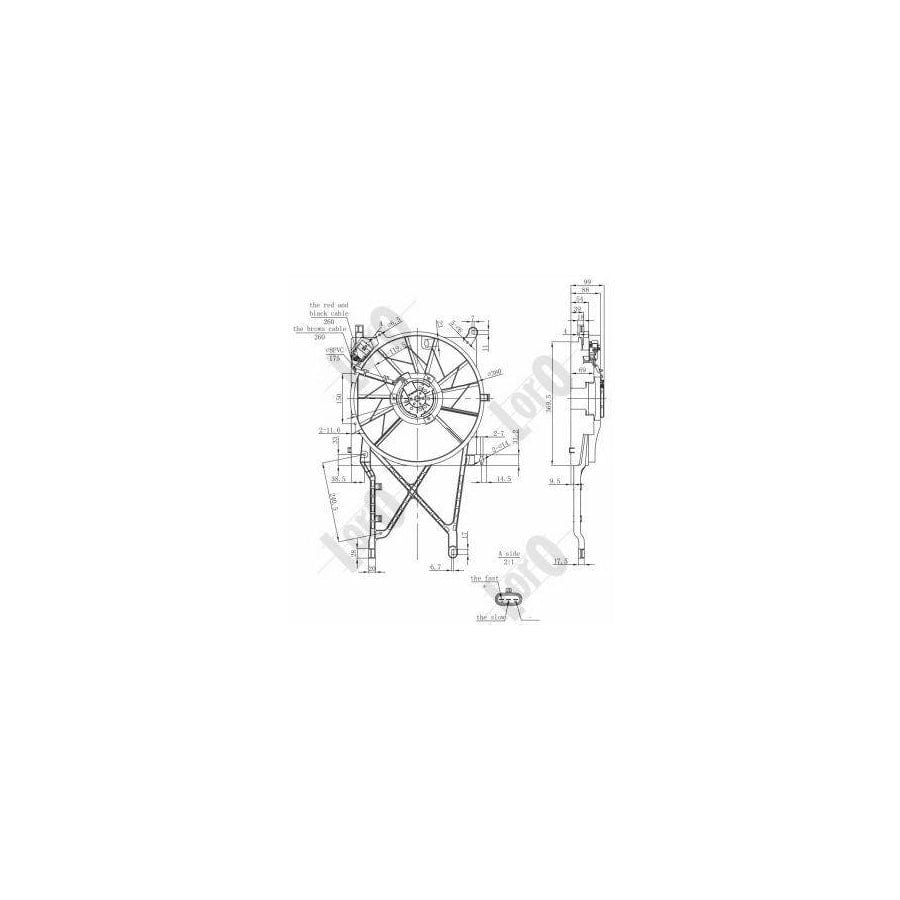 Abakus 0370140033 Fan, Radiator | ML Performance UK