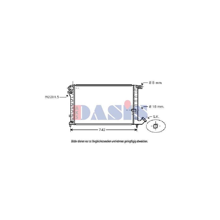 AKS Dasis 060011N Engine Radiator | ML Performance UK