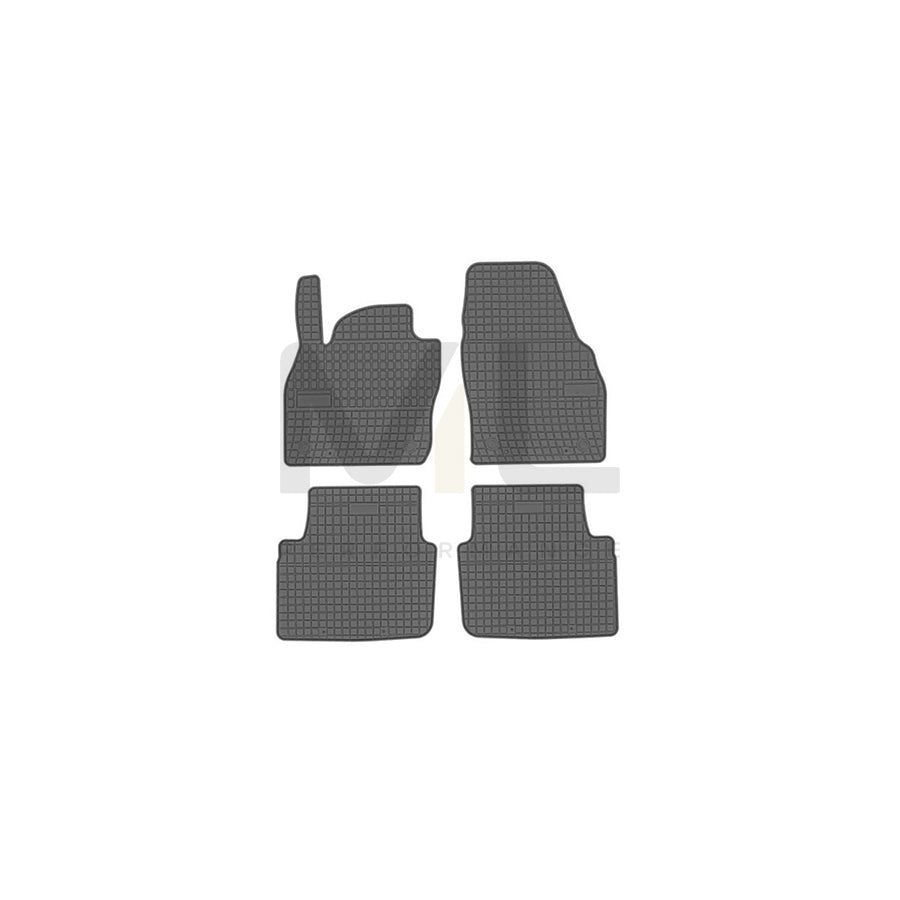 FROGUM Tailored 410725 Floor mat set Elastomer, Front and Rear, Quantity: 4, Black | ML Performance Car Parts