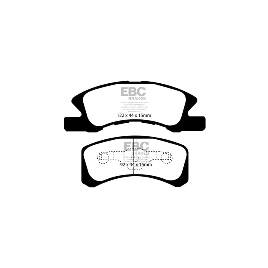 EBC PDKF564 Daihatsu Ultimax Front Brake Pad & Plain Disc Kit (Inc. Charade, Cuore, Trevis) 2 | ML Performance UK Car Parts