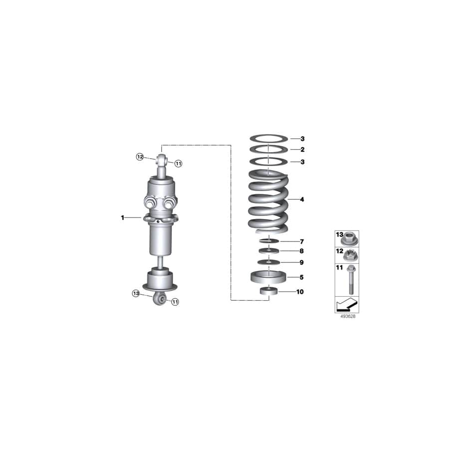 Genuine BMW 31308424192 BMW Stopper, Front 45X12,5X4 MM (Inc.  & M6 GT3) | ML Performance UK Car Parts