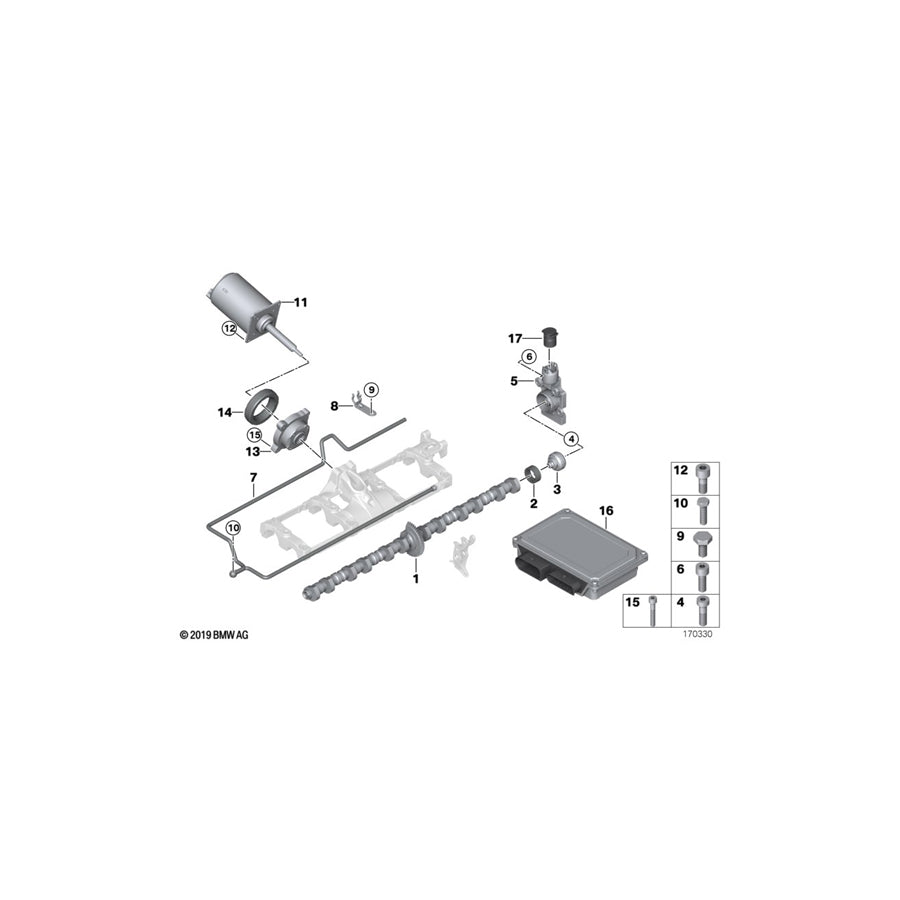 Genuine BMW 11427504497 E63 E60 Oil Spray Tube ZYL. 5-8 (Inc. 745i, 645Ci & X5 4.4i) | ML Performance UK Car Parts