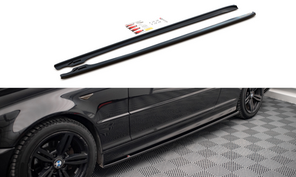 Maxton Design BM-3-46-C-MPACK-SD2T Side Skirts Diffusers V.2 BMW Series 3 E46 M-Pack Coupe | ML Performance UK Car Parts