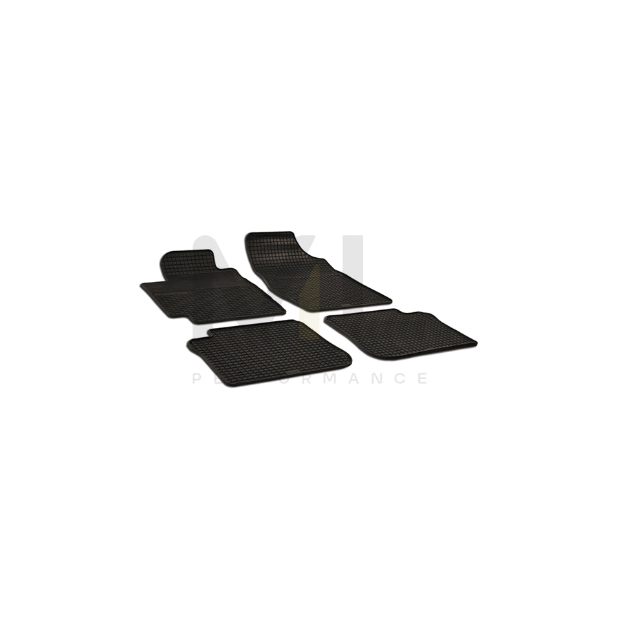 WALSER 50523 Floor mat set for TOYOTA Camry V Saloon (_V3_) Elastomer, Front and Rear, Quantity: 4, Black | ML Performance Car Parts