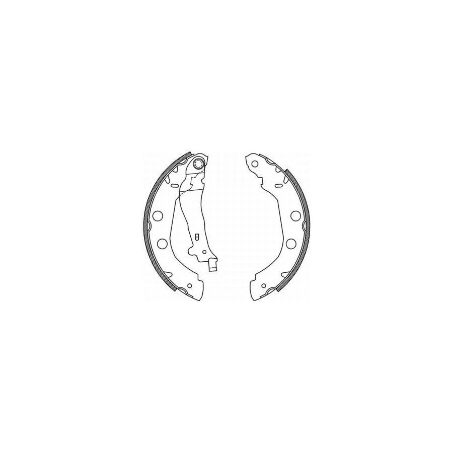 ABE C01002ABE Brake Shoe Set