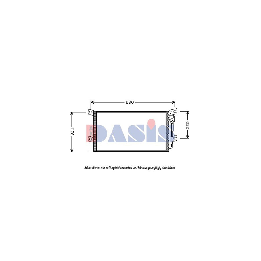 AKS Dasis 142004N Air Conditioning Condenser For Mitsubishi L 400 | ML Performance UK