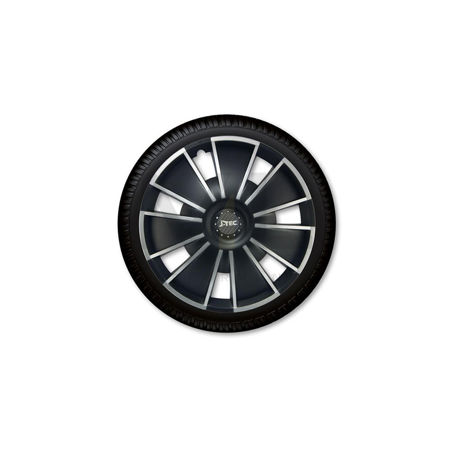 J-TEC Emotion, Black J15193 Wheel trims 15 Inch Black/Silver | ML Performance Car Parts