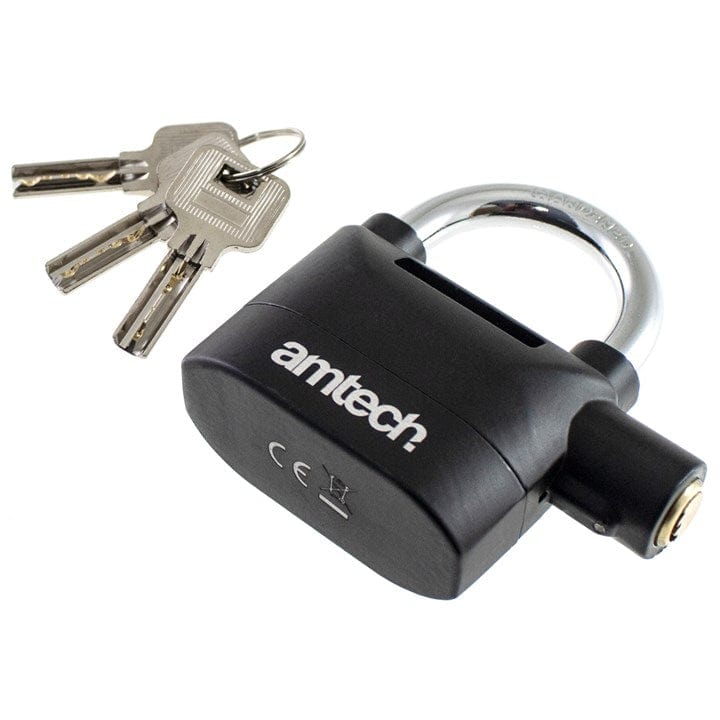 Amtech Heavy Duty Alarm Padlock | ML Performance DIY & Power Tools