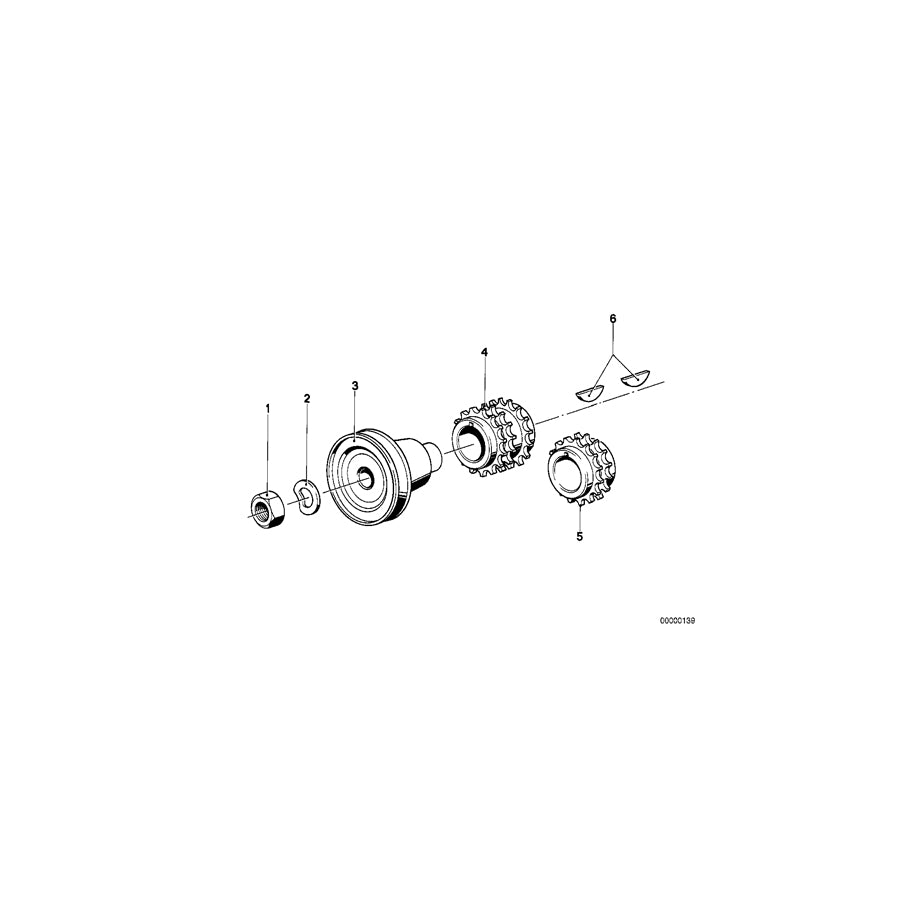 Genuine BMW 11211286336 E30 E28 E21 Pulley (Inc. 318i, 316 & 318) | ML Performance UK Car Parts