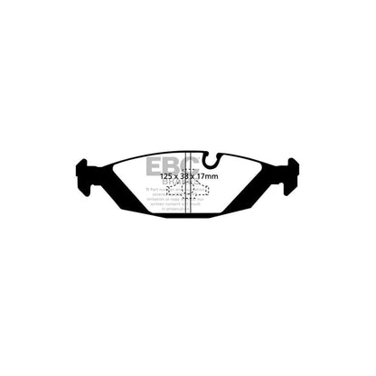 EBC PD01KR126 BMW E30 Greenstuff Rear Brake Pad & Plain Disc Kit - ATE Caliper 2 | ML Performance UK Car Parts