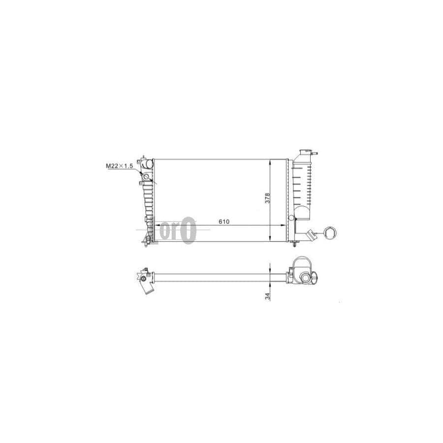 Abakus 0090170049 Engine Radiator | ML Performance UK