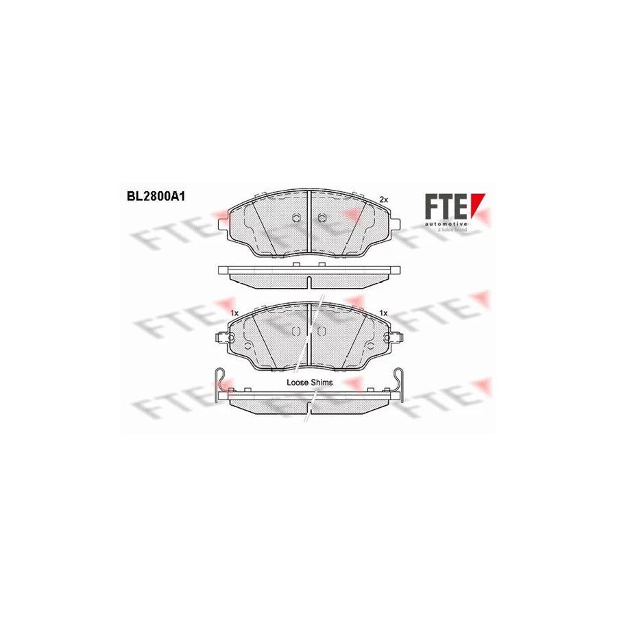 Fte 9010991 Brake Pad Set For Chevrolet Aveo | ML Performance UK Car Parts