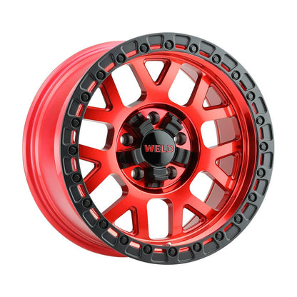 Weld W13300018476 Cinch W133 Wheel 20x10 8x180 ET-18 BS4.75 Candy Red - Satin Black