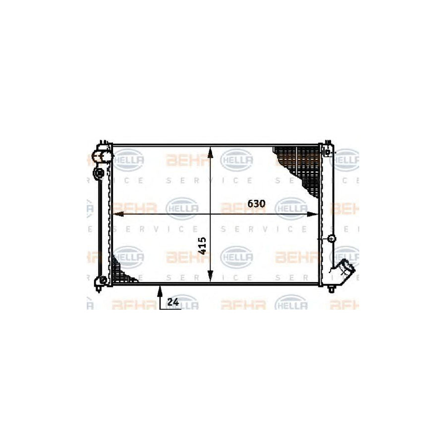 Hella 8MK 376 719-631 Engine Radiator