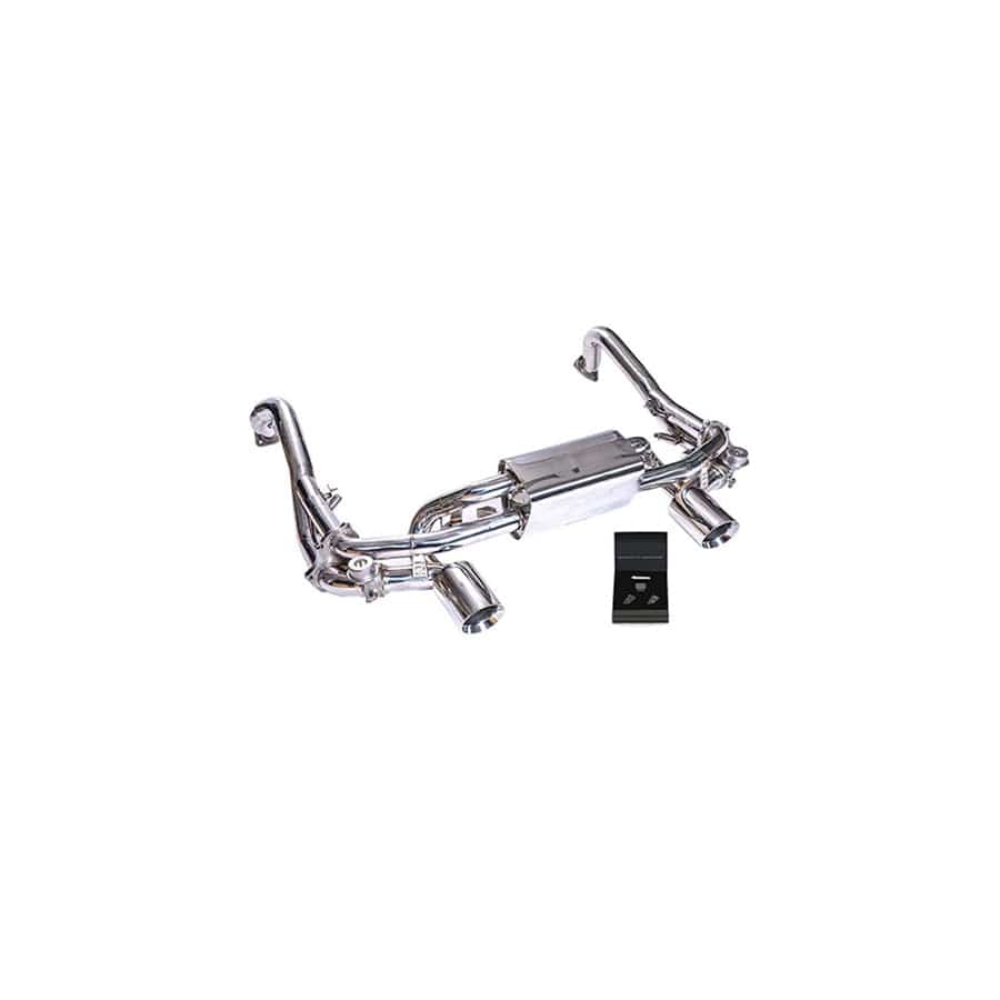 Armytrix P82G4-DS38C Valvetronic Exhaust System Porsche 718 Cayman GT4 2019+ with  Dual Chrome 4" | ML Performance UK UK Car Parts