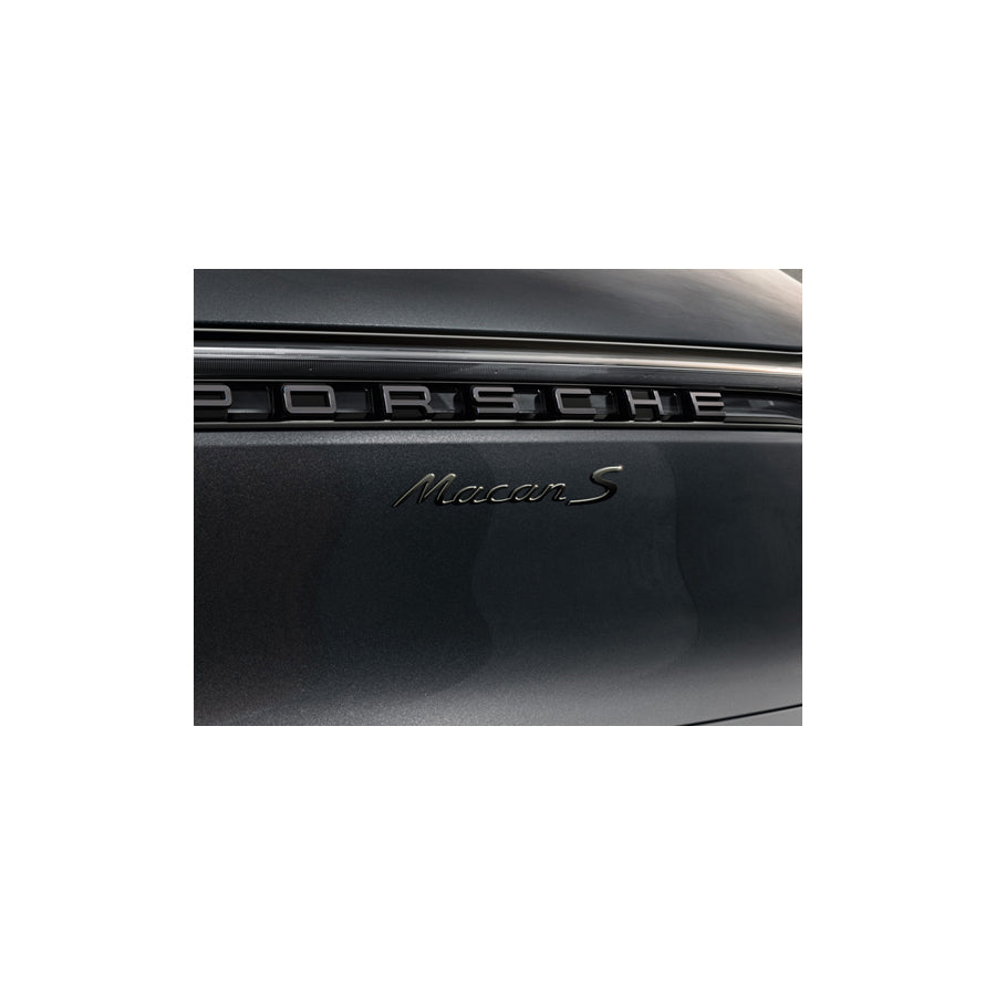 Genuine Porsche Rear Badge Macan S, In Black (Matt) Porsche Macan Ii / Macan Ii S | ML Performance UK Car Parts