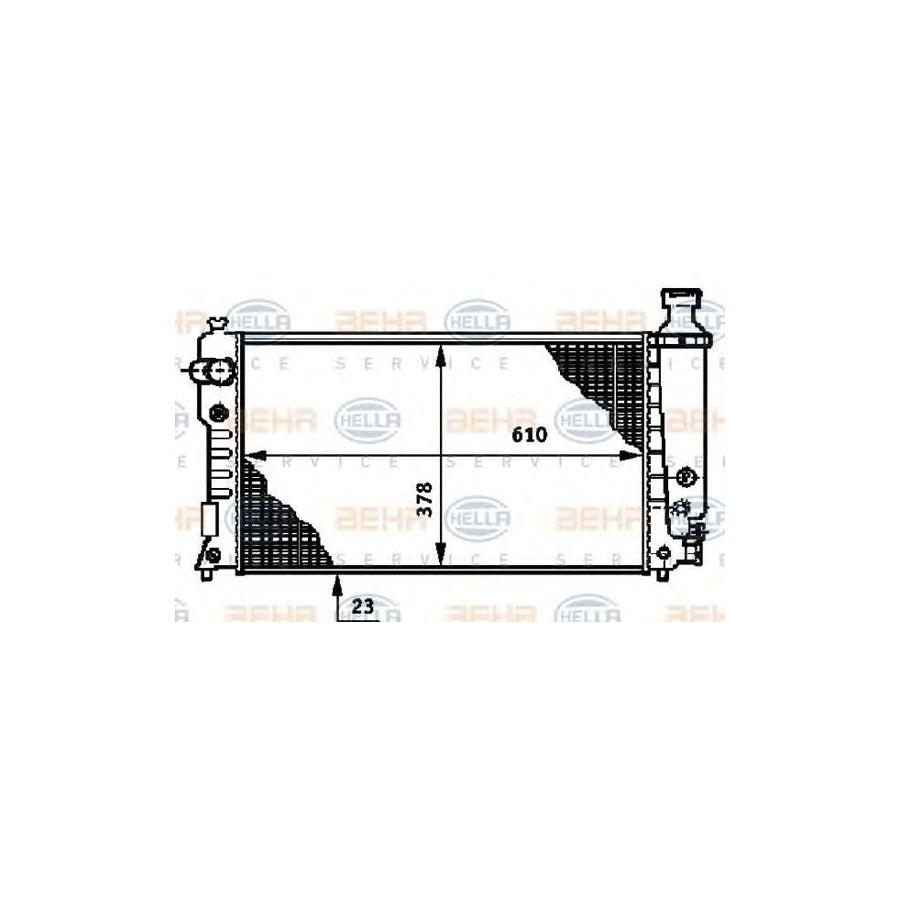 Hella 8MK 376 719-601 Engine Radiator