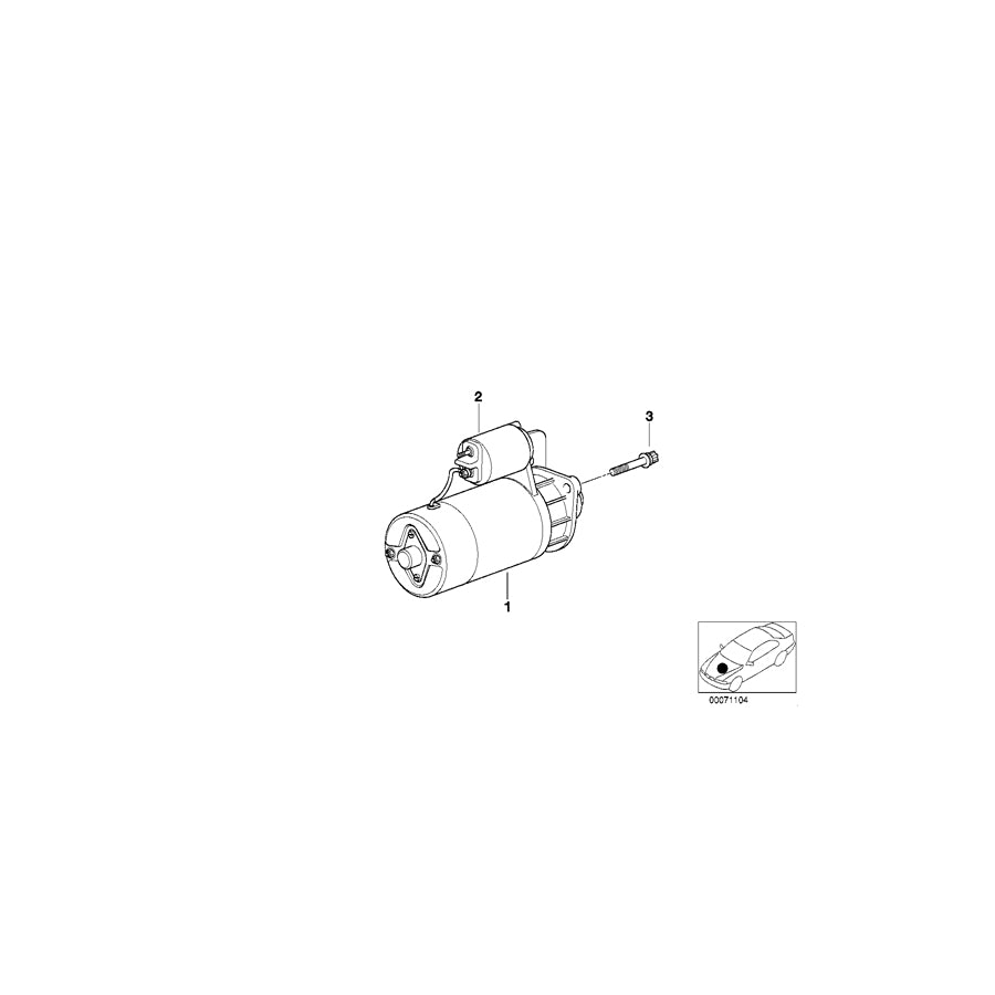 Genuine BMW 07129904681 E63 E30 E66 Torx Bolt M10X65-8.8-ZNS3 (Inc. 330i, 728i & Z4 3.0i) | ML Performance UK Car Parts