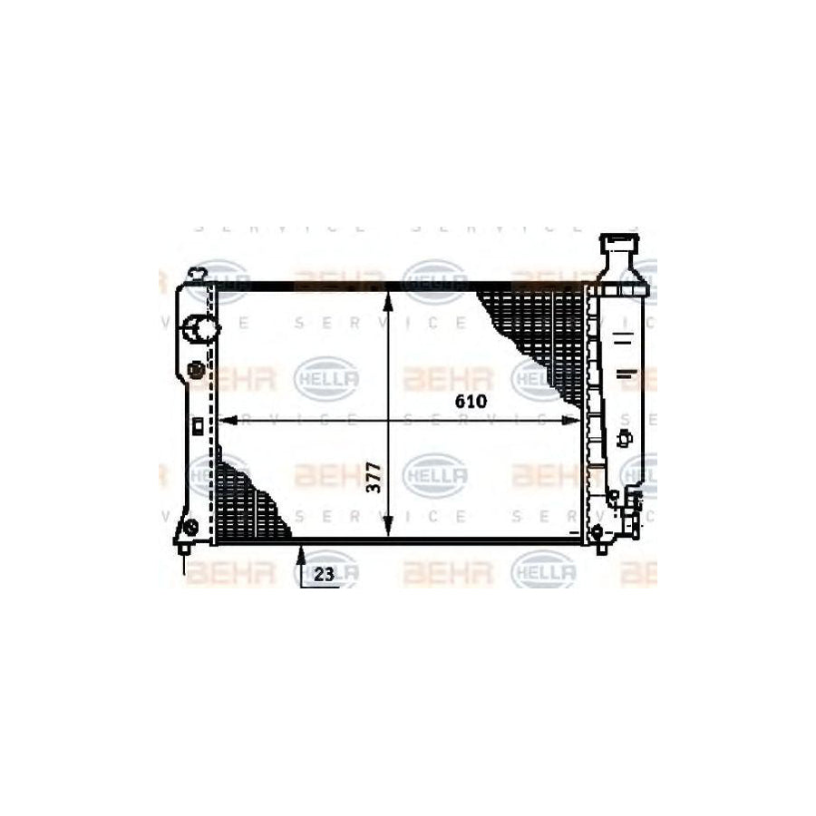 Hella 8MK 376 719-591 Engine Radiator