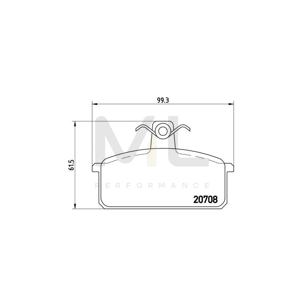 Brembo P 23 018 Brake Pad Set Excl. Wear Warning Contact, With Brake Caliper Screws | ML Performance Car Parts