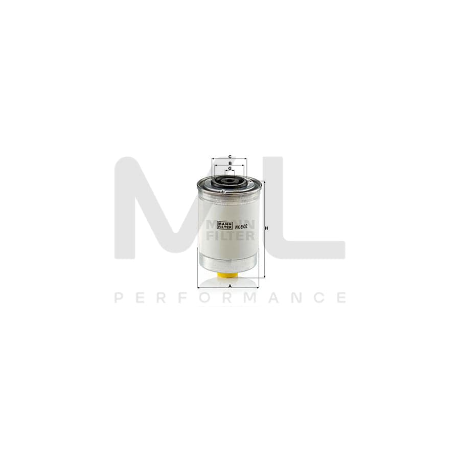 MANN-FILTER WK 850/2 Fuel filter Spin-on Filter | ML Performance Car Parts