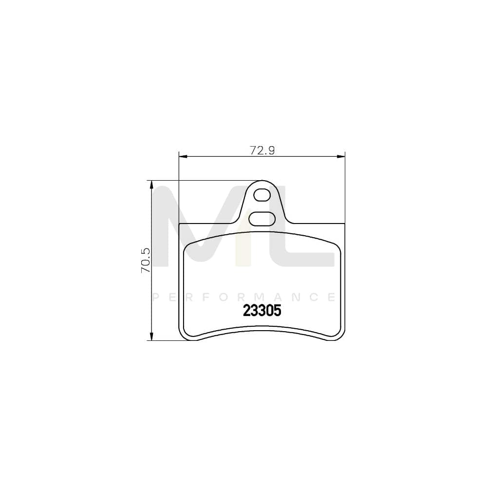 Hella 8DB 355 019-441 Brake Pad Set For Citroën C5 Not Prepared For Wear Indicator | ML Performance Car Parts