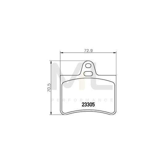 Hella 8DB 355 019-441 Brake Pad Set For Citroën C5 Not Prepared For Wear Indicator | ML Performance Car Parts