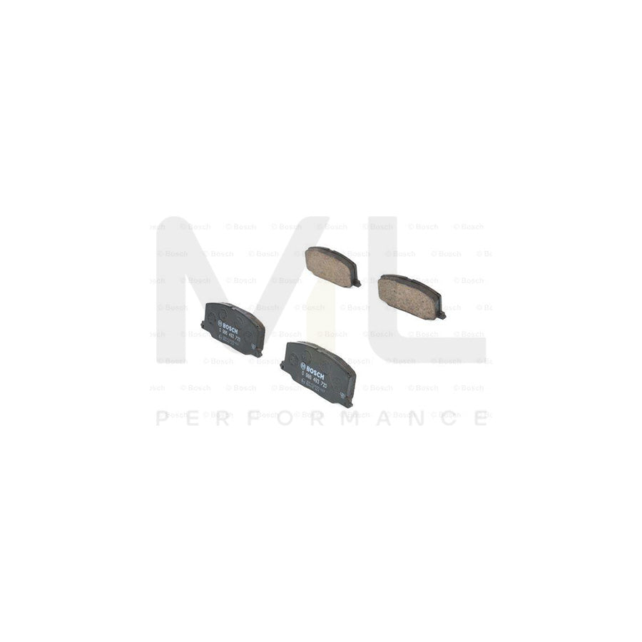 Bosch 0986493720 Brake Pad Set With Acoustic Wear Warning BP801 | ML Performance Car Parts