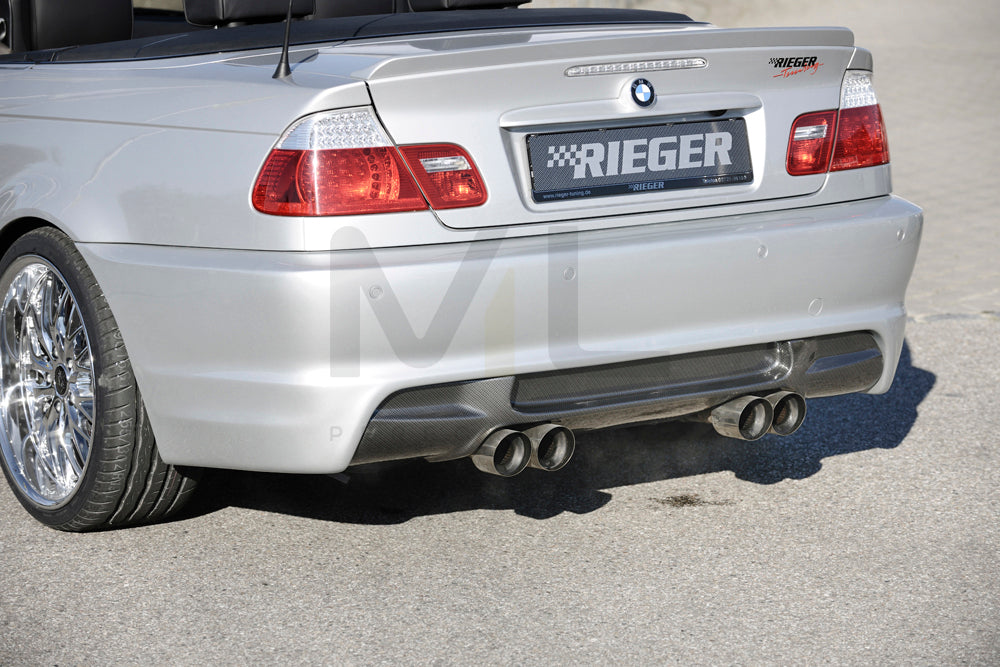 Rieger 00050249 BMW 3 Series E46 Rear Bumper 1 | ML Performance UK Car Parts