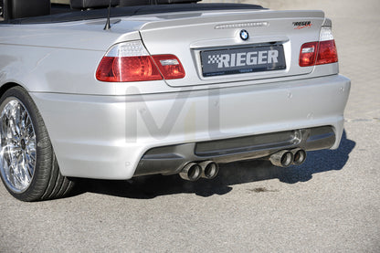 Rieger 00050249 BMW 3 Series E46 Rear Bumper 1 | ML Performance UK Car Parts