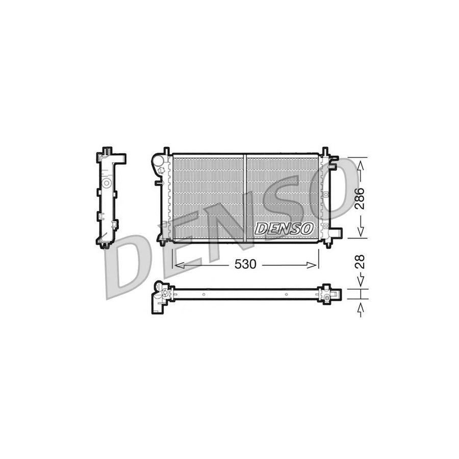 Denso DRM21003 Drm21003 Engine Radiator For Peugeot 106 I Hatchback | ML Performance UK