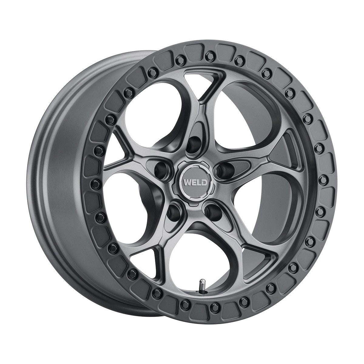 Weld W10779075450 Ledge W107 Wheel 17x9 5x127 ET-12 BS4.5 Satin Gunmetal - Satin Black