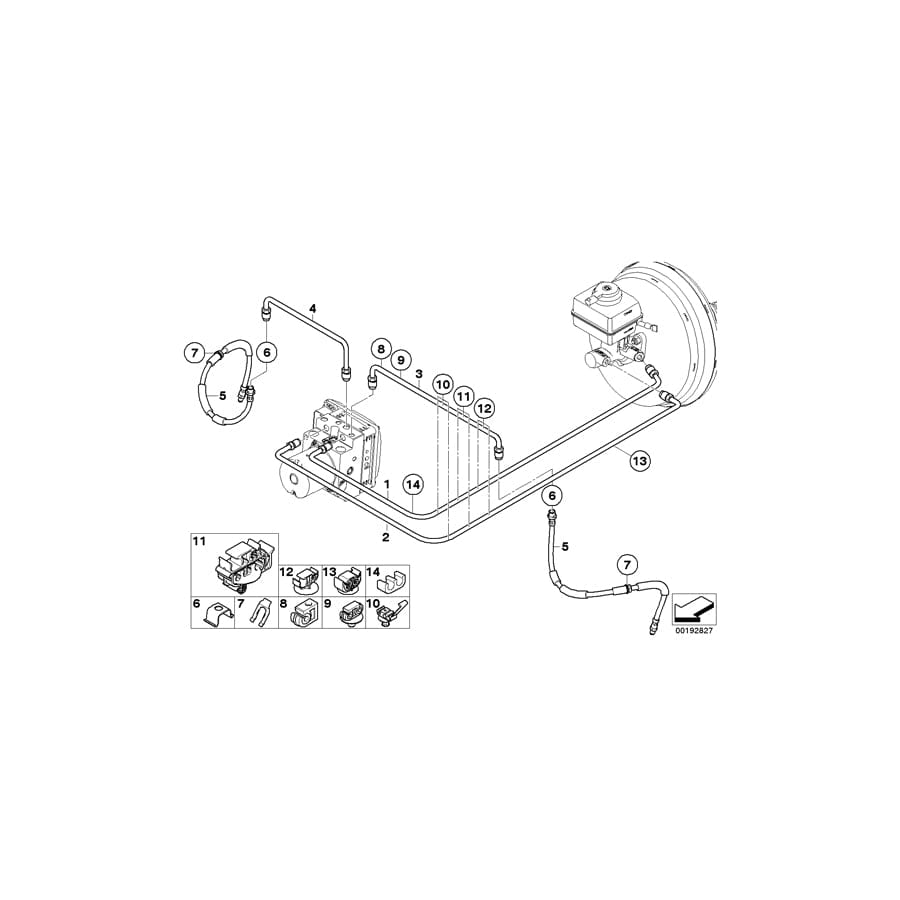 Genuine BMW 34326784457 E70 E71 Pipe D= 8mm (Inc. X5) | ML Performance UK Car Parts