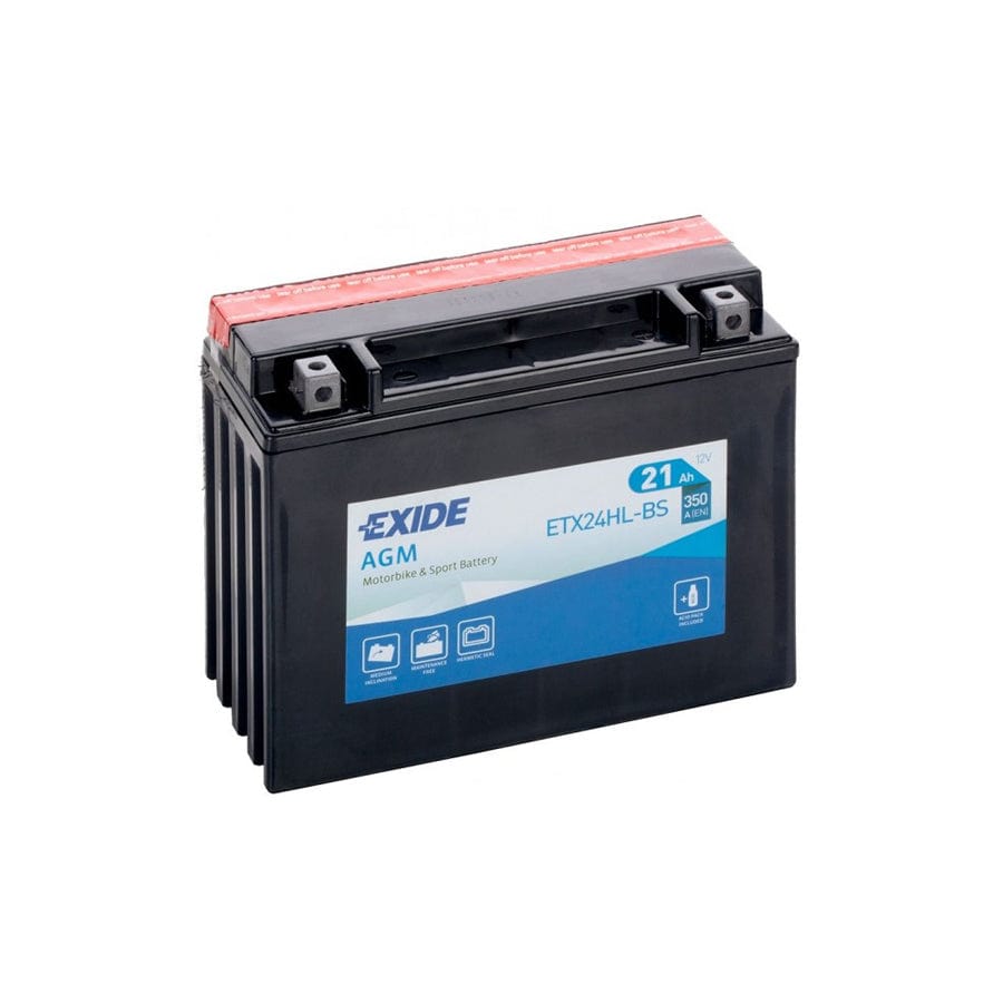 Exide ETX24HLBS Motorcycle Battery 12V 21AH 350A | ML Performance UK Car Parts