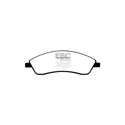 EBC PD11KF654 Cadillac SRX Greenstuff Front Brake Pad & GD Disc Kit 2 | ML Performance UK Car Parts