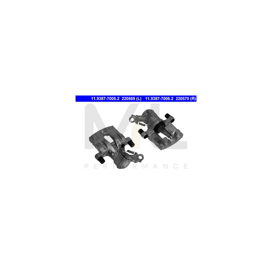 ATE 11.9387-7006.2 Brake Caliper without holder | ML Performance Car Parts