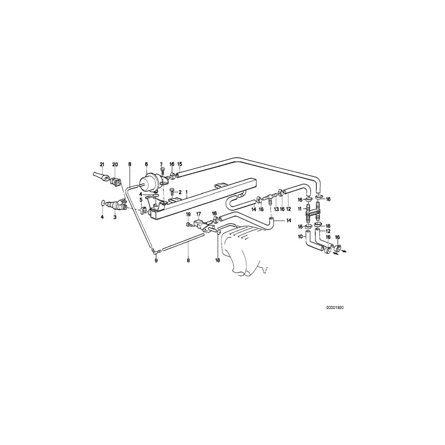 Genuine BMW 13641730767 E36 E39 O-Ring 7,52X3,53 (Inc. 740iL, M535i & 730i) | ML Performance UK Car Parts