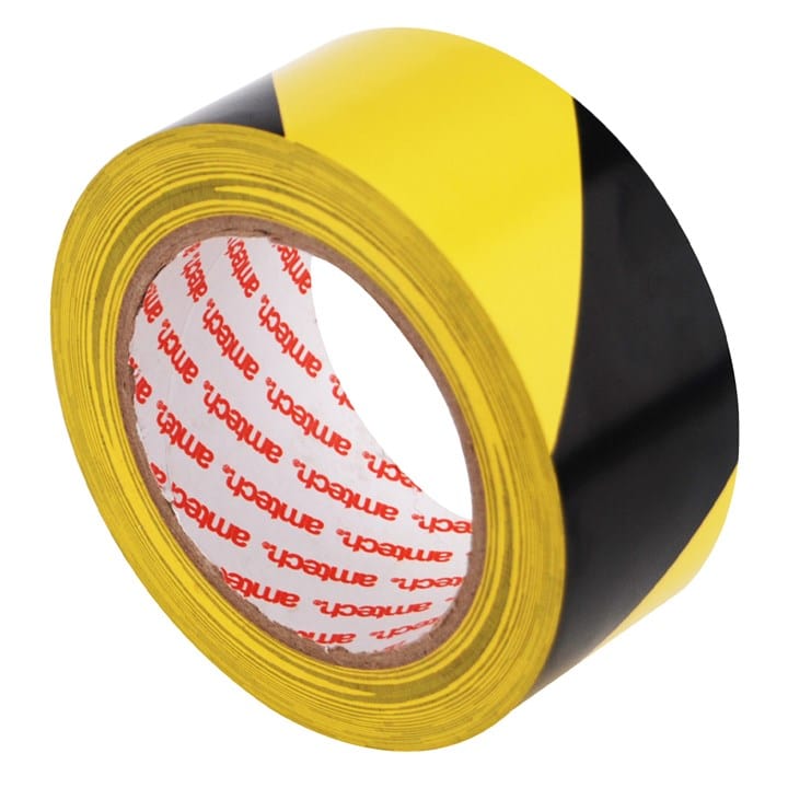 Amtech Roll of PVC hazard warning tape (30mx48mm) | ML Performance DIY & Power Tools