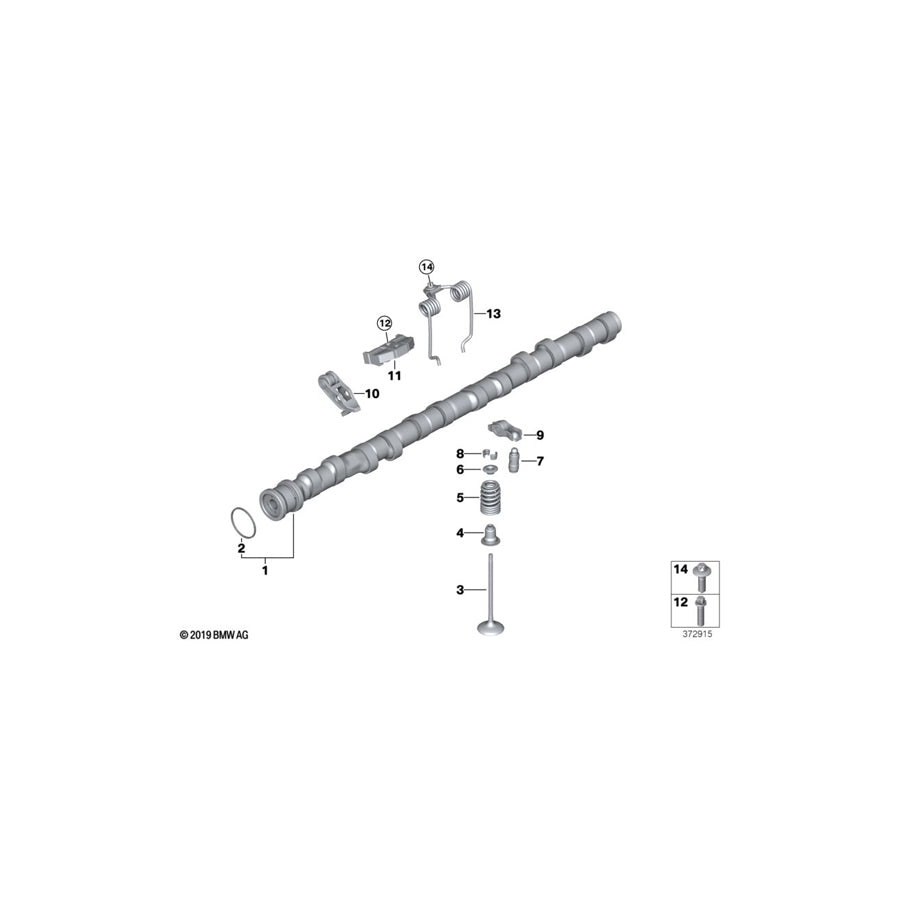 Genuine BMW 11377853652 F83 F82 Intermediate Lever "1" (Inc. M4, M4 GT4 & M4 GTS) | ML Performance UK Car Parts