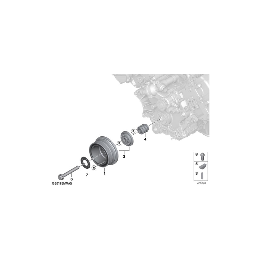 Genuine BMW 11211438839 E66 Drophead Sprocket (Inc. 760LiS, & 760i) | ML Performance UK Car Parts