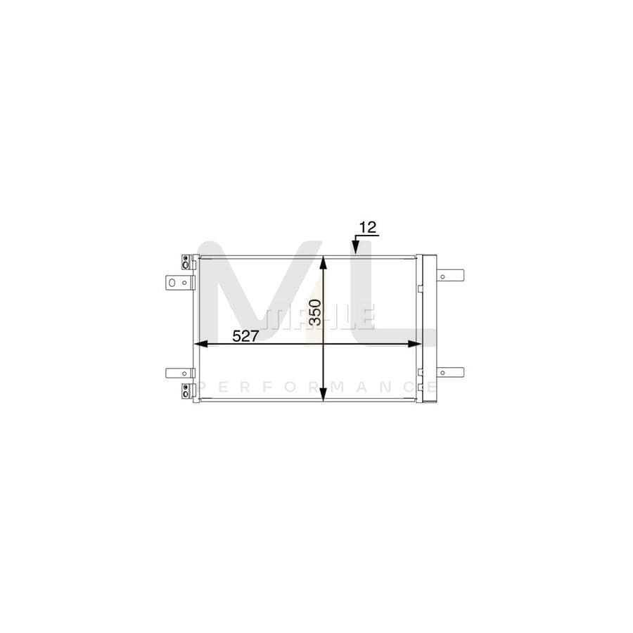 MAHLE ORIGINAL AC 886 000S Air conditioning condenser with dryer | ML Performance Car Parts