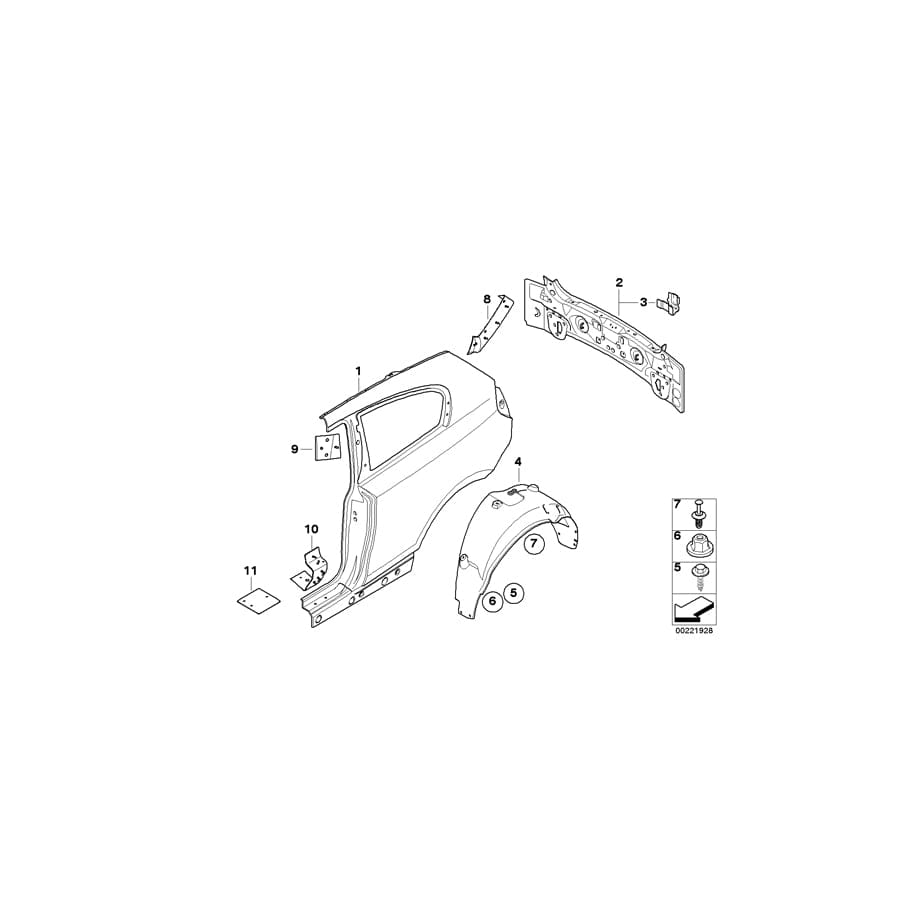 Genuine BMW 51111908077 G29 E64 F39 Expanding Rivet D = 6mm (Inc. 216d, 335d & 328dX) | ML Performance UK Car Parts