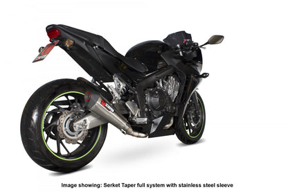 Scorpion RHA165SYSCEO Honda Serket Taper Full System - Carbon Fibre Sleeve (CBR650 F/ CB650 F) | ML Performance UK UK