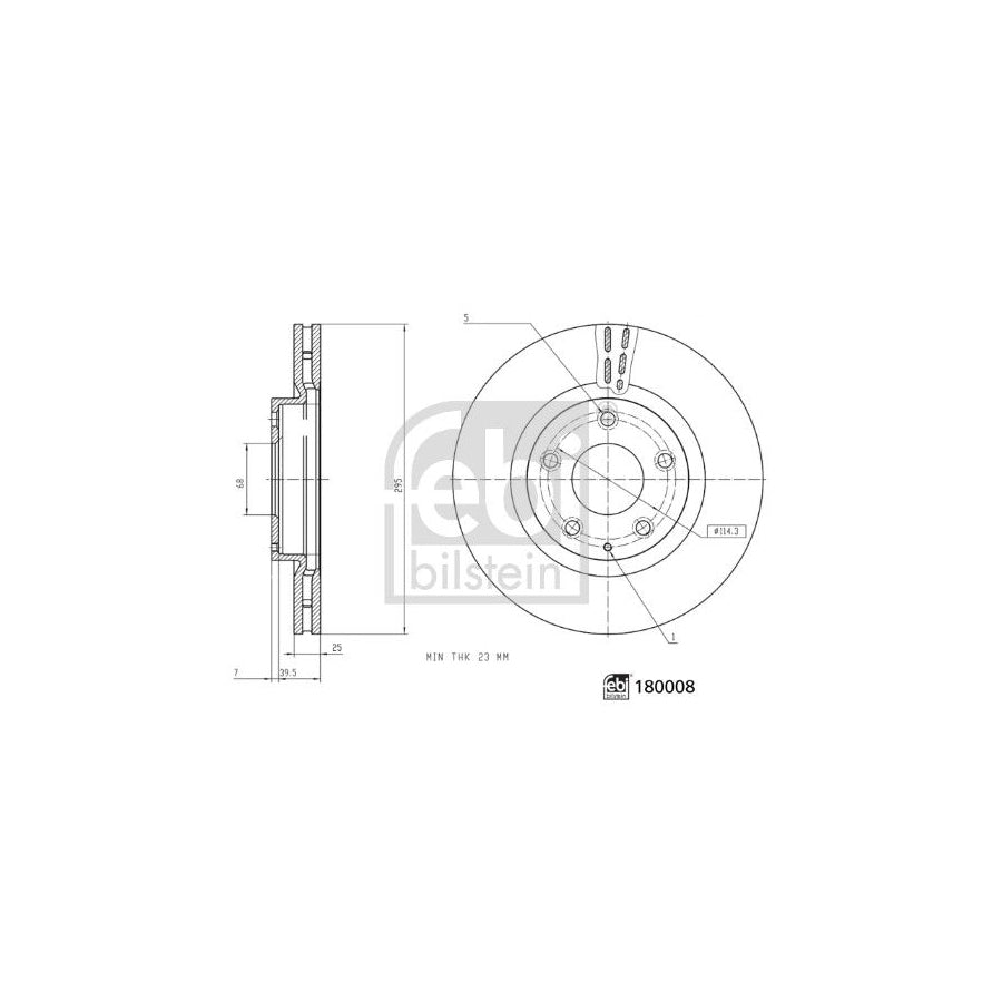 Febi Bilstein 180008 Brake Disc