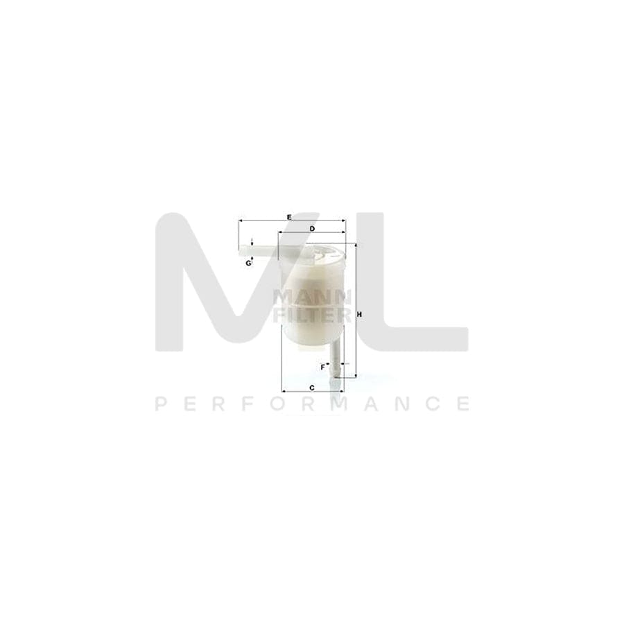 MANN-FILTER WK 42/12 Fuel filter In-Line Filter | ML Performance Car Parts