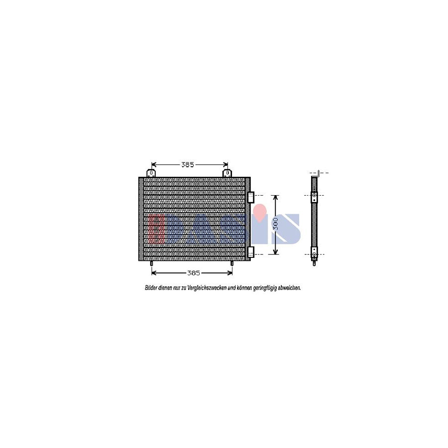 AKS Dasis 372080N Air Conditioning Condenser For Land Rover Freelander | ML Performance UK