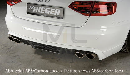 Rieger 00055508 Audi B8 B81 A4 Rear Diffuser 3 | ML Performance UK Car Parts