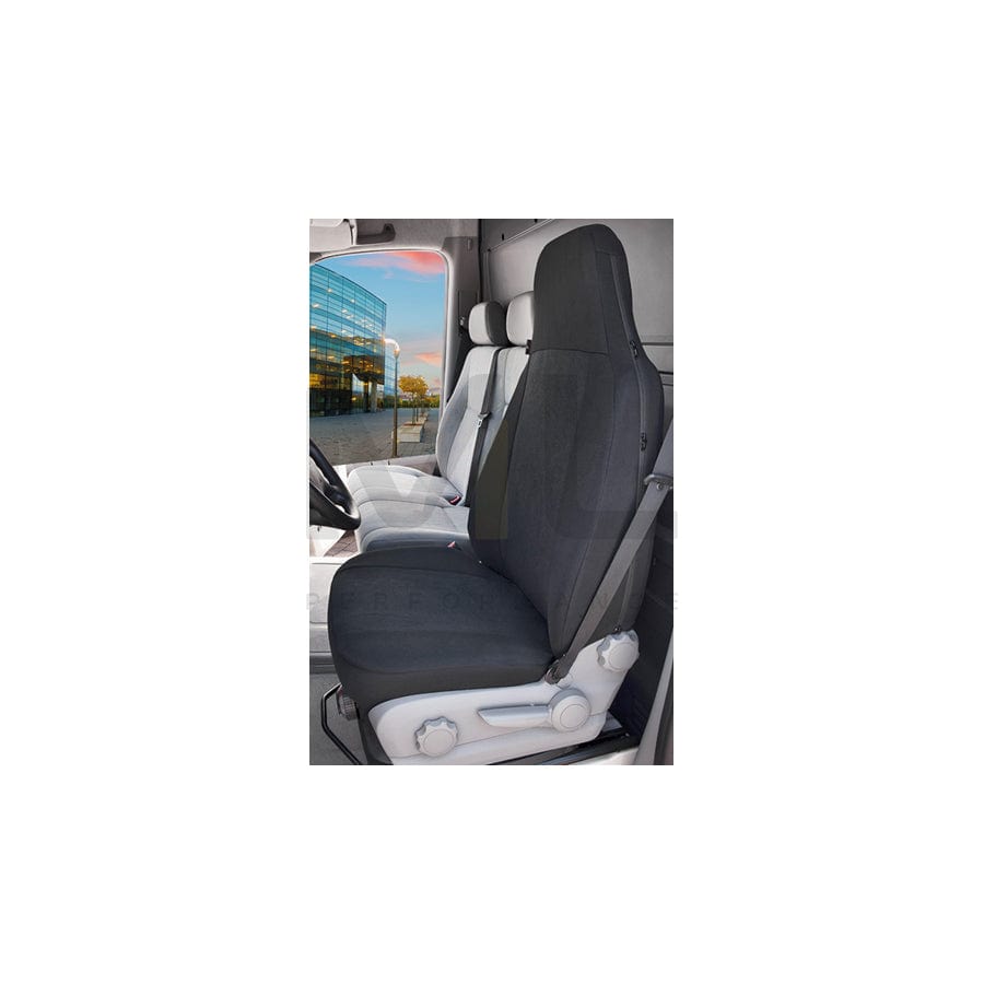 WALSER 10503 Car seat cover Grey, Polyester, Front | ML Performance Car Parts