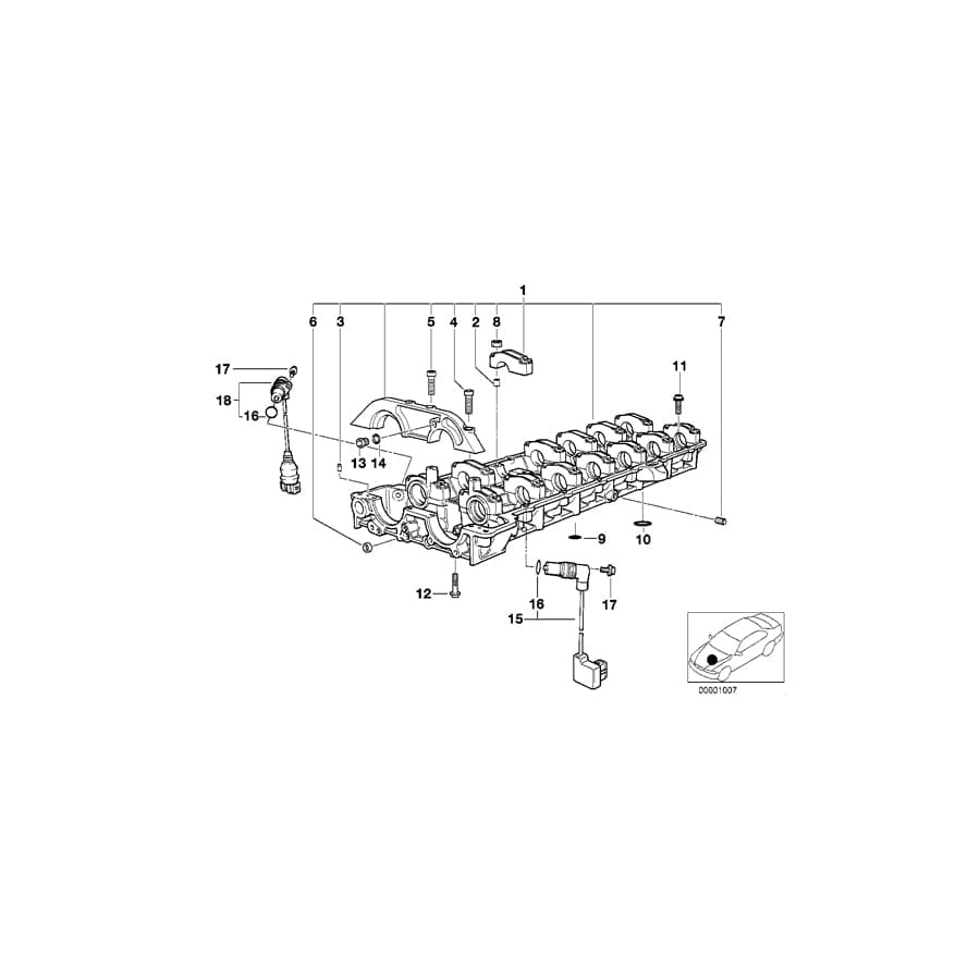 Genuine BMW 11121403708 E36 Fillister-Head Screw (Inc. M3 & Z3 M) | ML Performance UK Car Parts