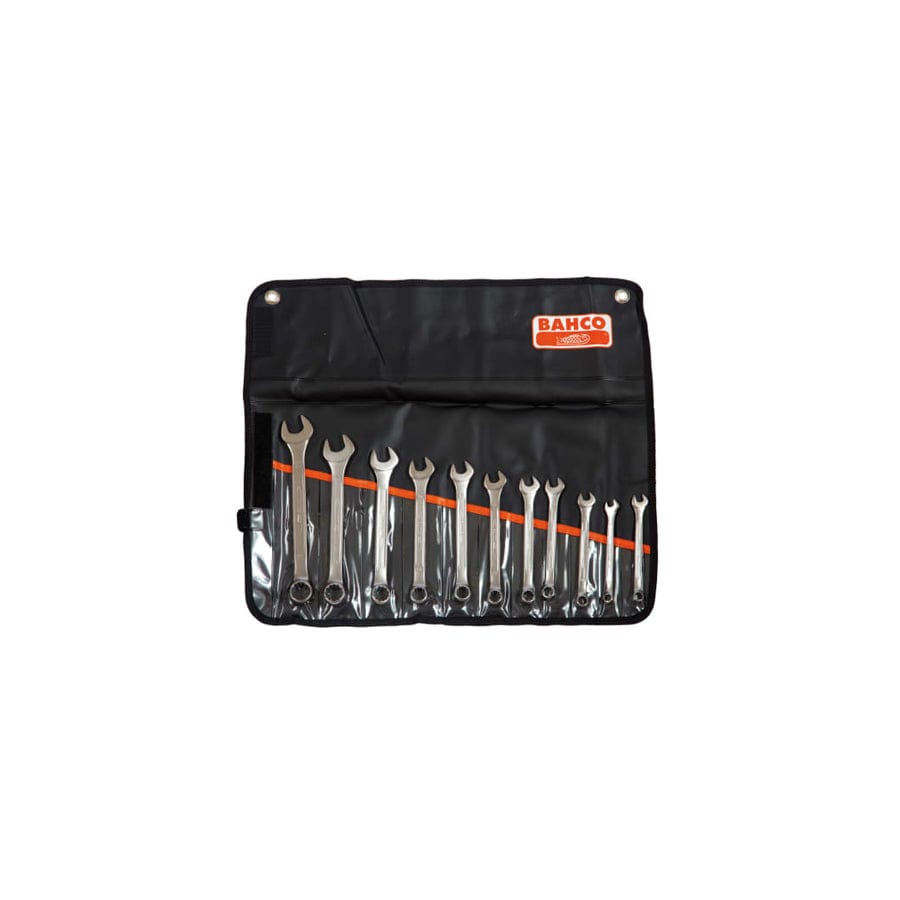 Bahco BAH111MSET11 Chrome Polished Combination Spanner Set, 11 Piece | ML Performance UK